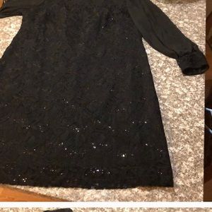 Black Sequins Dress